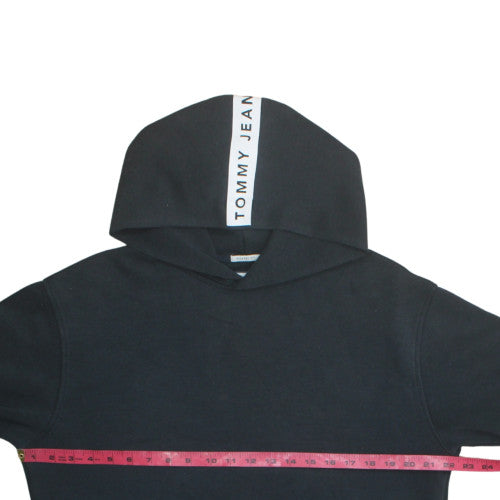 Mens UK Size M Tommy Jeans Black Pullover Hoodie