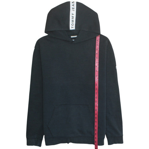 Mens UK Size M Tommy Jeans Black Pullover Hoodie