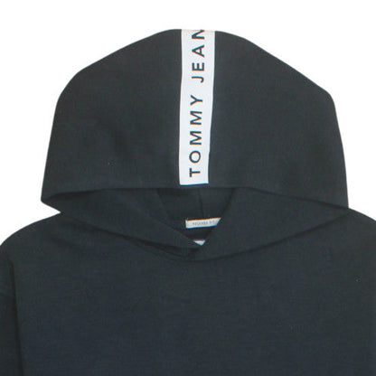 Mens UK Size M Tommy Jeans Black Pullover Hoodie