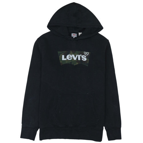 Mens UK Size L Levi's Black Pullover Hoodie
