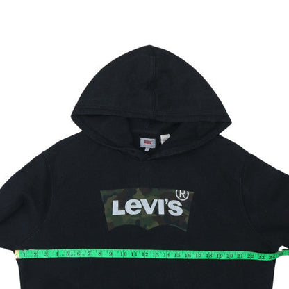 Mens UK Size L Levi's Black Pullover Hoodie