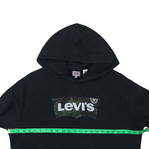 Mens UK Size L Levi's Black Pullover Hoodie