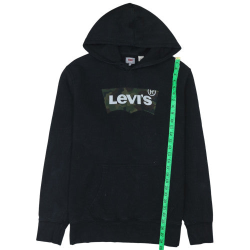 Mens UK Size L Levi's Black Pullover Hoodie