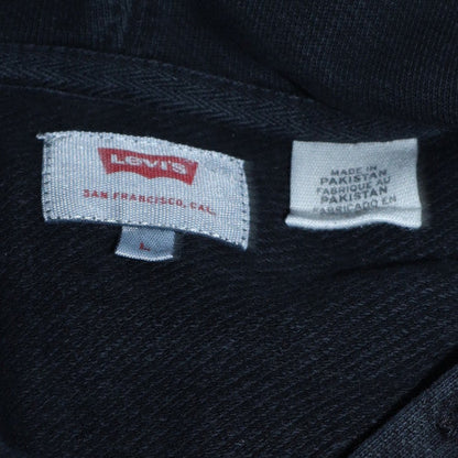 Mens UK Size L Levi's Black Pullover Hoodie