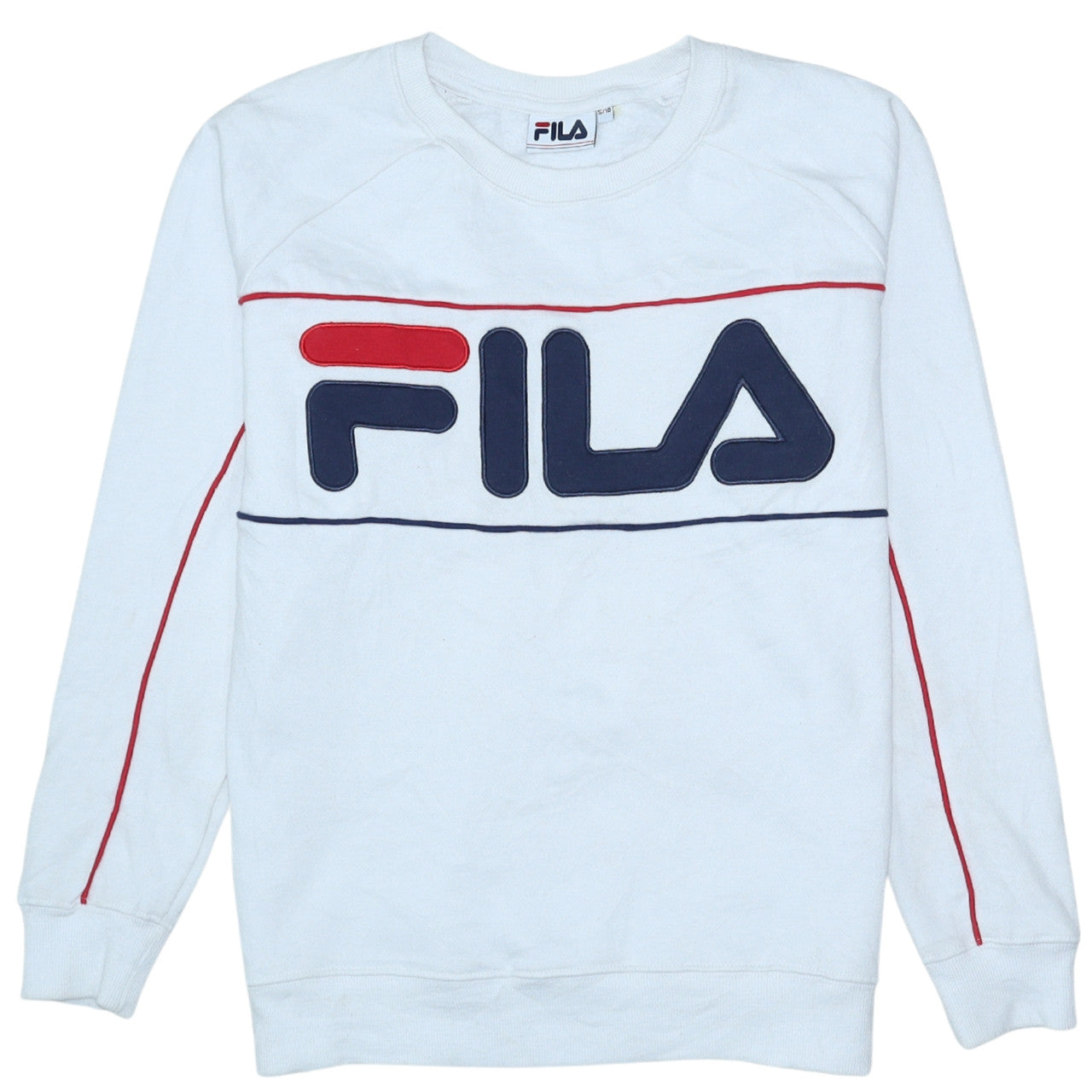 Womens UK Size 10 FILA White Pullover Sweatshirt