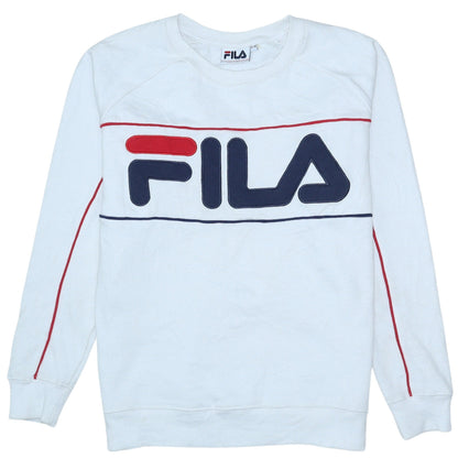 Womens UK Size 10 FILA White Pullover Sweatshirt