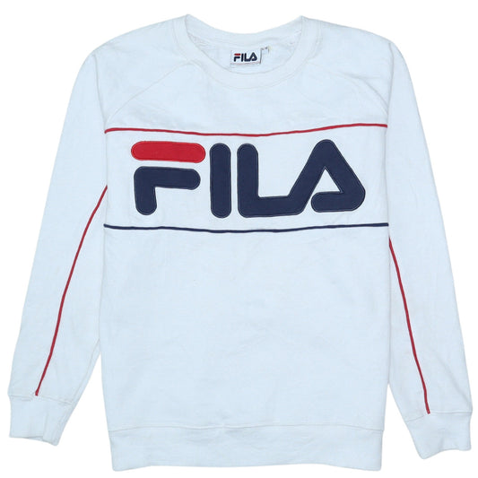 Womens UK Size 10 FILA White Pullover Sweatshirt