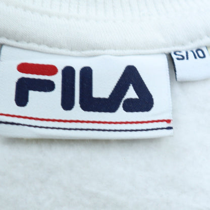 Womens UK Size 10 FILA White Pullover Sweatshirt