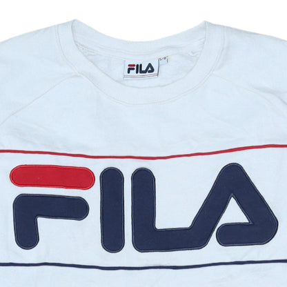 Womens UK Size 10 FILA White Pullover Sweatshirt