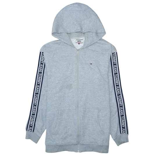 Mens UK Size XL Tommy Jeans Grey Full Zip Hoodie