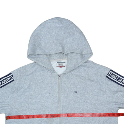 Mens UK Size XL Tommy Jeans Grey Full Zip Hoodie