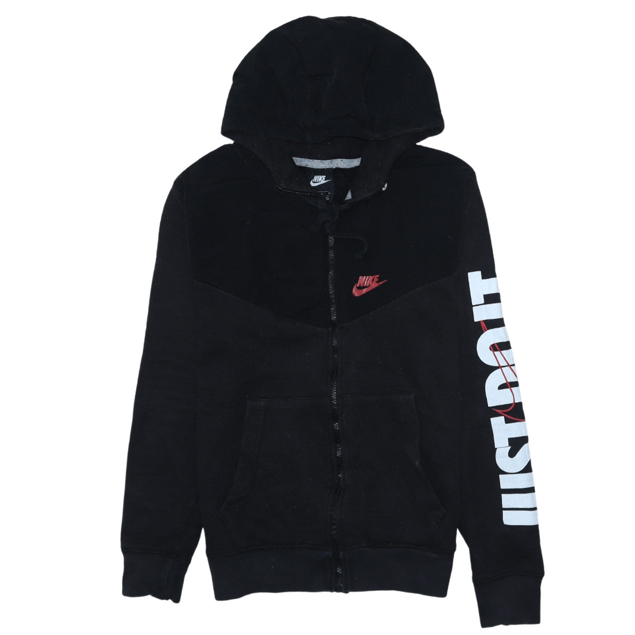 Mens UK Size S Nike Black Full Zip Hoodie