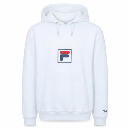 Mens UK Size S FILA White Pullover Hoodie