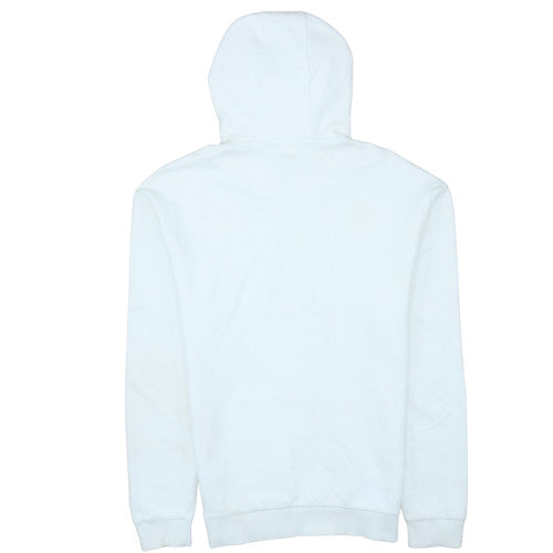 Mens UK Size S FILA White Pullover Hoodie