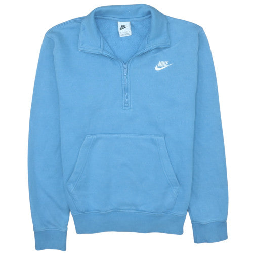 Mens UK Size XS Nike Blue Henley Sweatshirt