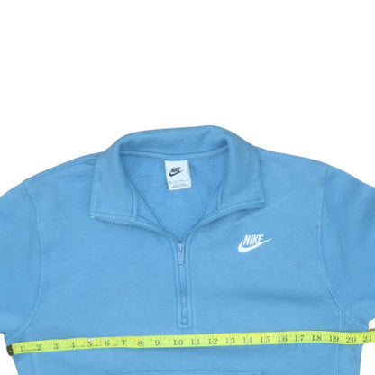Mens UK Size XS Nike Blue Henley Sweatshirt