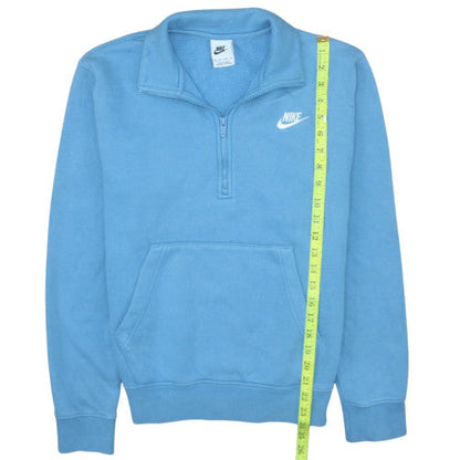Mens UK Size XS Nike Blue Henley Sweatshirt