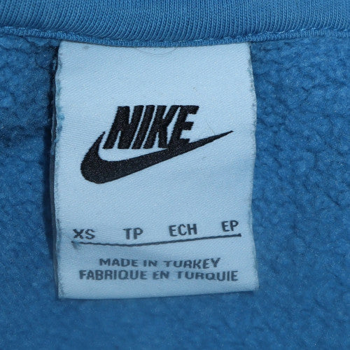 Mens UK Size XS Nike Blue Henley Sweatshirt