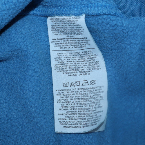 Mens UK Size XS Nike Blue Henley Sweatshirt