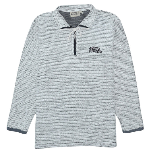 Mens UK Size S Weird Fish Grey Henley Sweatshirt