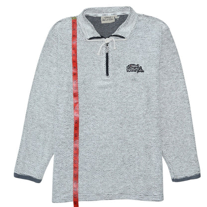 Mens UK Size S Weird Fish Grey Henley Sweatshirt