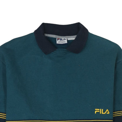 Mens UK Size L FILA Blue Pullover Sweatshirt