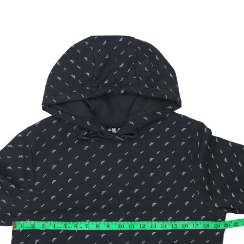 Mens UK Size XS FILA Black Pullover Hoodie