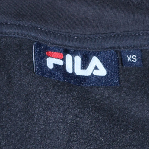 Mens UK Size XS FILA Black Pullover Hoodie