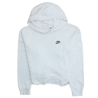 Womens UK Size M Nike White Pullover Hoodie
