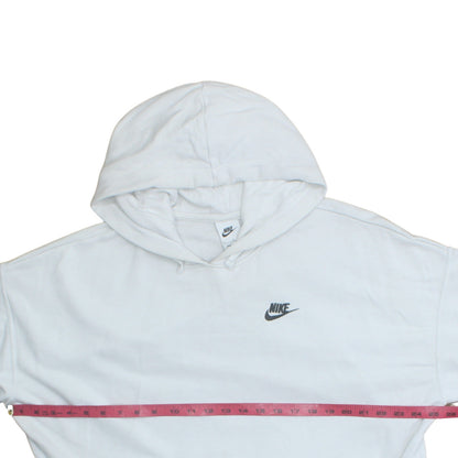 Womens UK Size M Nike White Pullover Hoodie