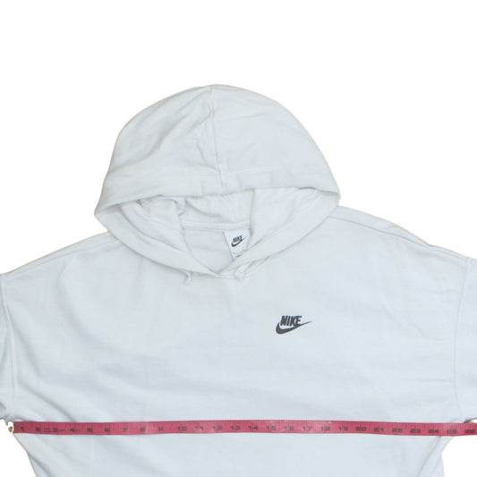 Womens UK Size M Nike White Pullover Hoodie