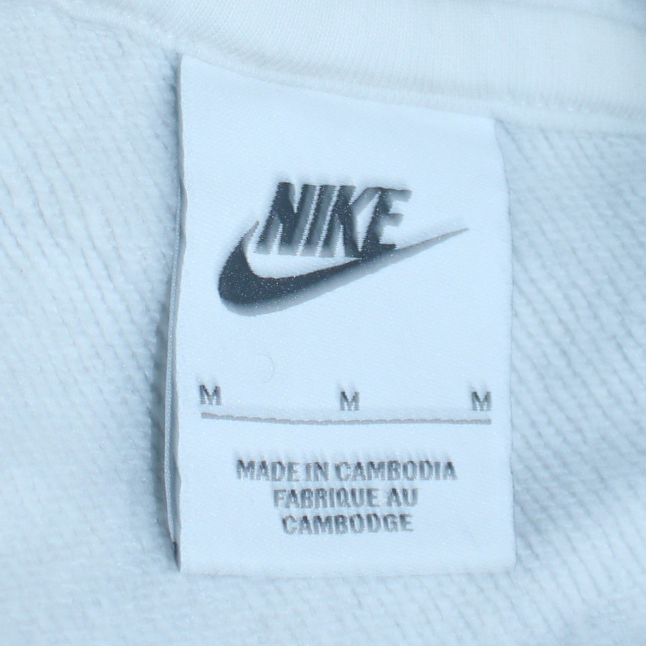 Womens UK Size M Nike White Pullover Hoodie