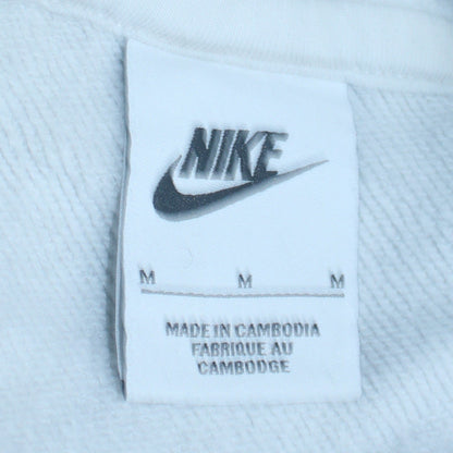 Womens UK Size M Nike White Pullover Hoodie