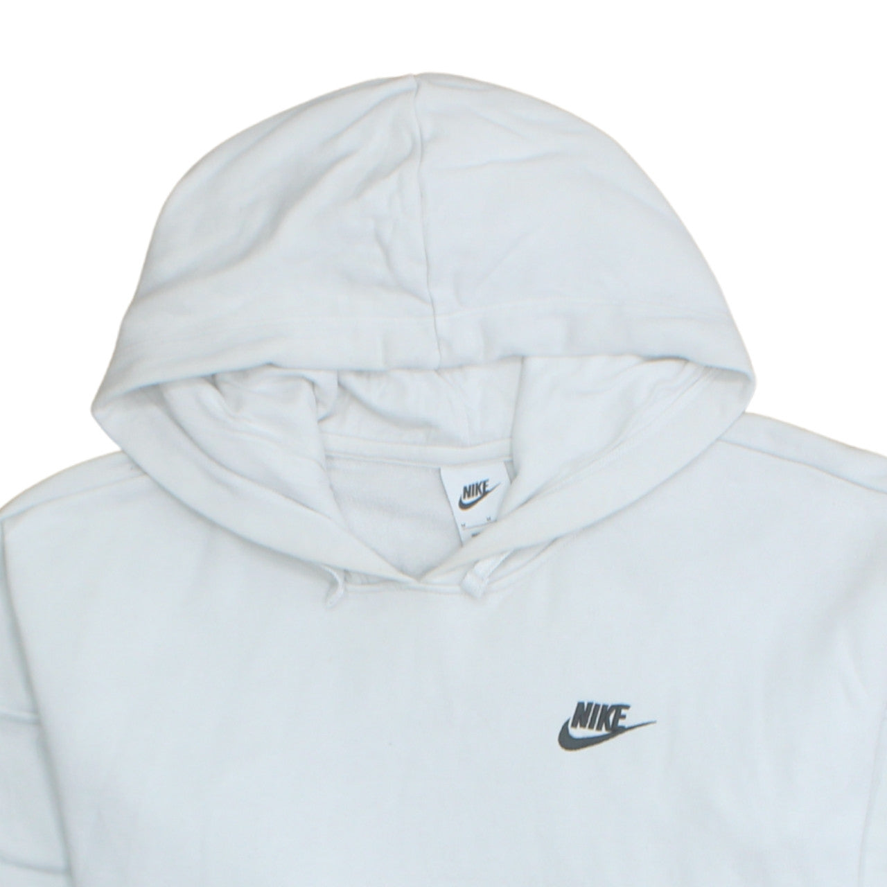 Womens UK Size M Nike White Pullover Hoodie