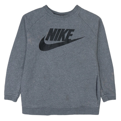 Mens UK Size L Nike Grey Pullover Sweatshirt