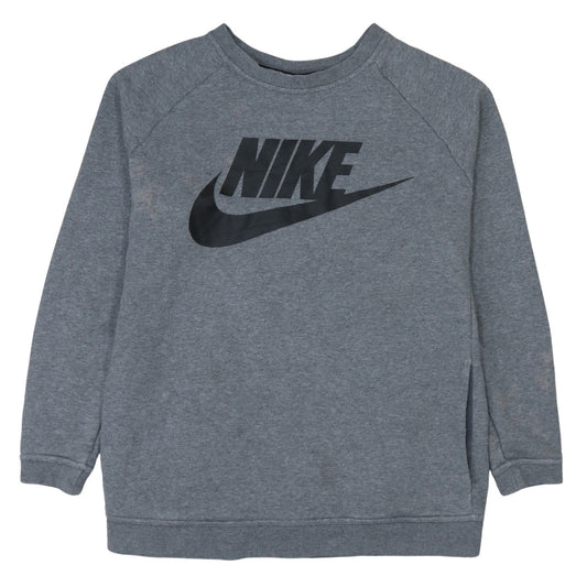 Mens UK Size L Nike Grey Pullover Sweatshirt
