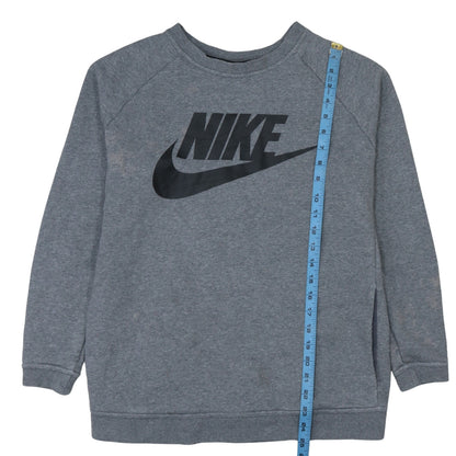 Mens UK Size L Nike Grey Pullover Sweatshirt