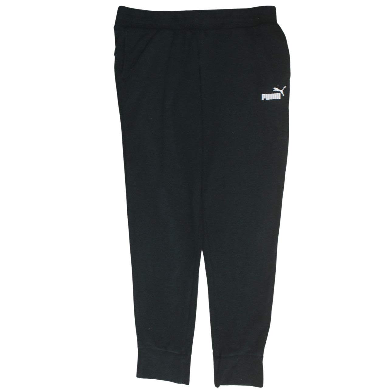 Mens UK Size L PUMA Regular Fit Jogger Black Trousers