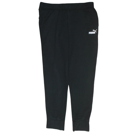 Mens UK Size L PUMA Regular Fit Jogger Black Trousers