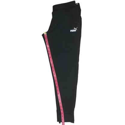 Mens UK Size L PUMA Regular Fit Jogger Black Trousers