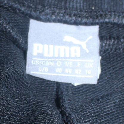Mens UK Size L PUMA Regular Fit Jogger Black Trousers