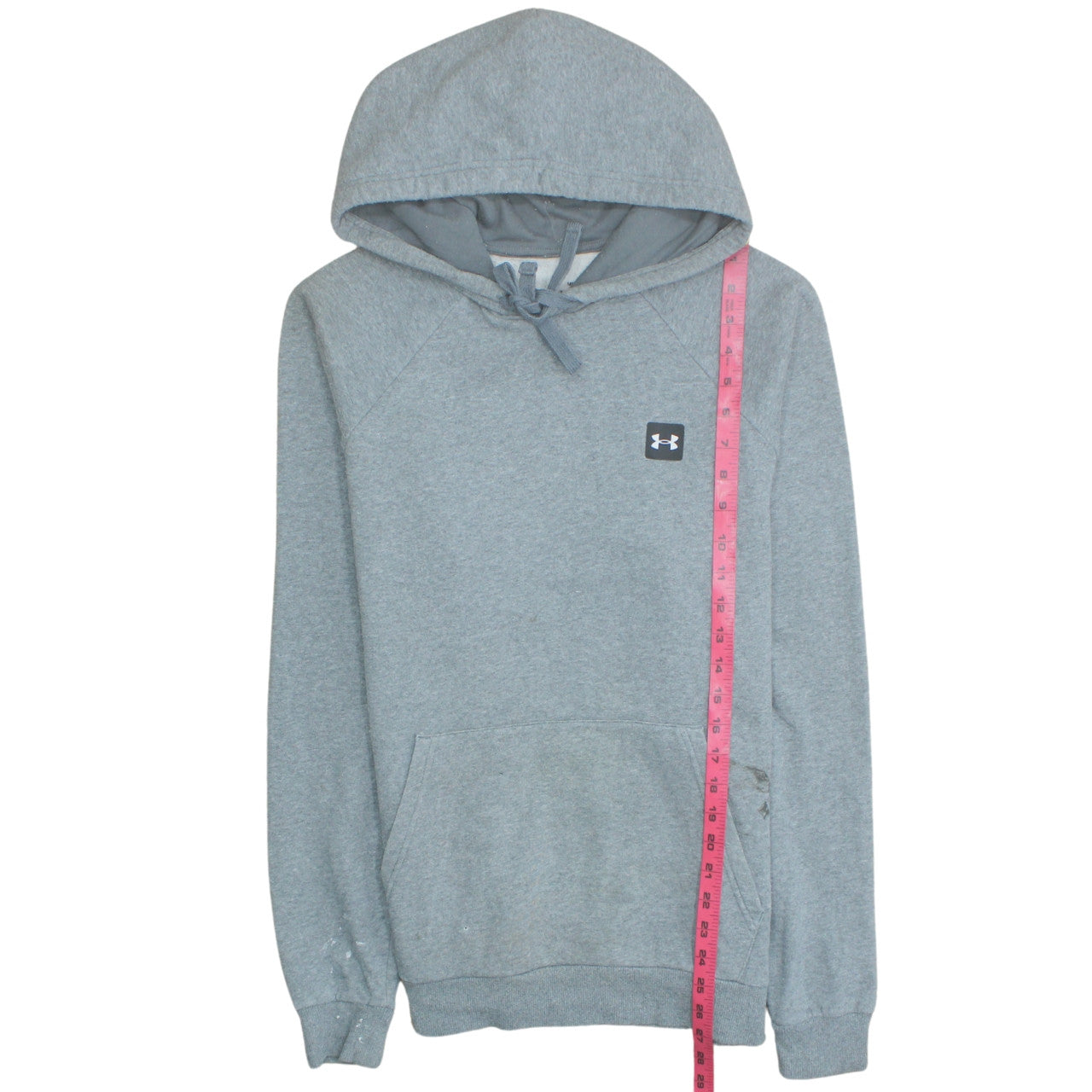 Mens UK Size M Under armour Grey Pullover Hoodie