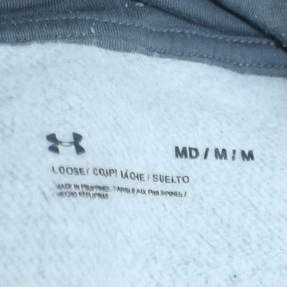 Mens UK Size M Under armour Grey Pullover Hoodie