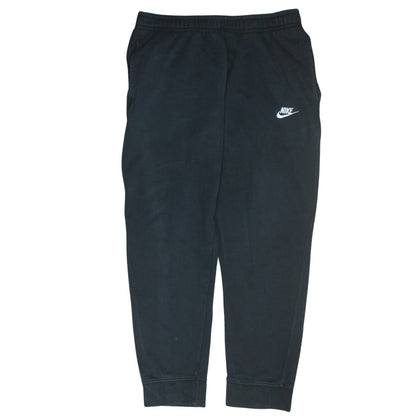Nike Men Black Jogger Trousers L Fleece Elastic Waist Comfort