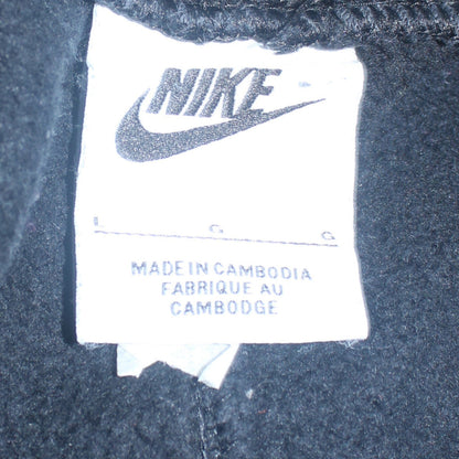 Nike Men Black Jogger Trousers L Fleece Elastic Waist Comfort