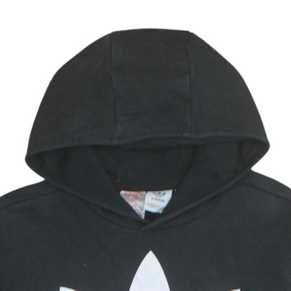 Adidas Boys Black Hoodie 13-14 Years Pullover Cotton Hooded Sweatshirt