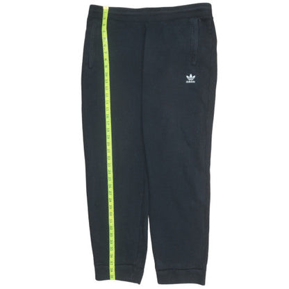 Adidas Mens Black XL Sweatpants Tapered Fit Casual Trousers