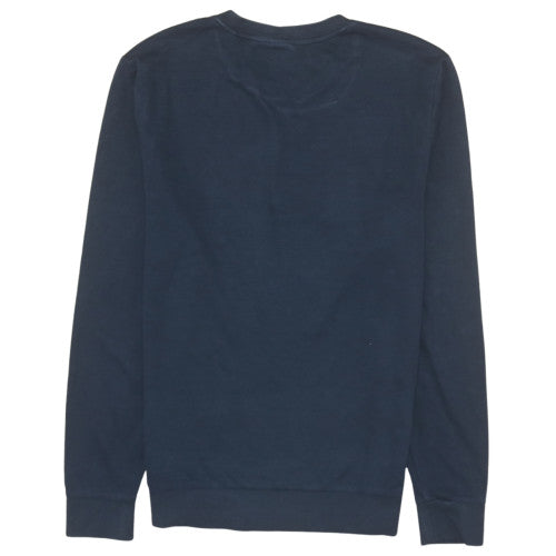 Mens UK Size L HUGO BOSS Blue Pullover Sweatshirt