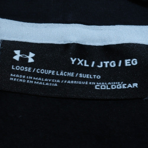 Boys UK Size 14-15 Years Under armour Black Pullover Hoodie