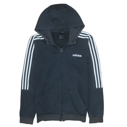 Mens UK Size M adidas Black Full Zip Hoodie